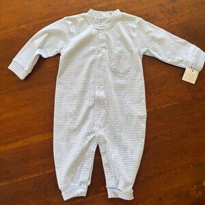 Kissy Kissy Simple Stripes Blue Playsuit 6-9 Month NWT